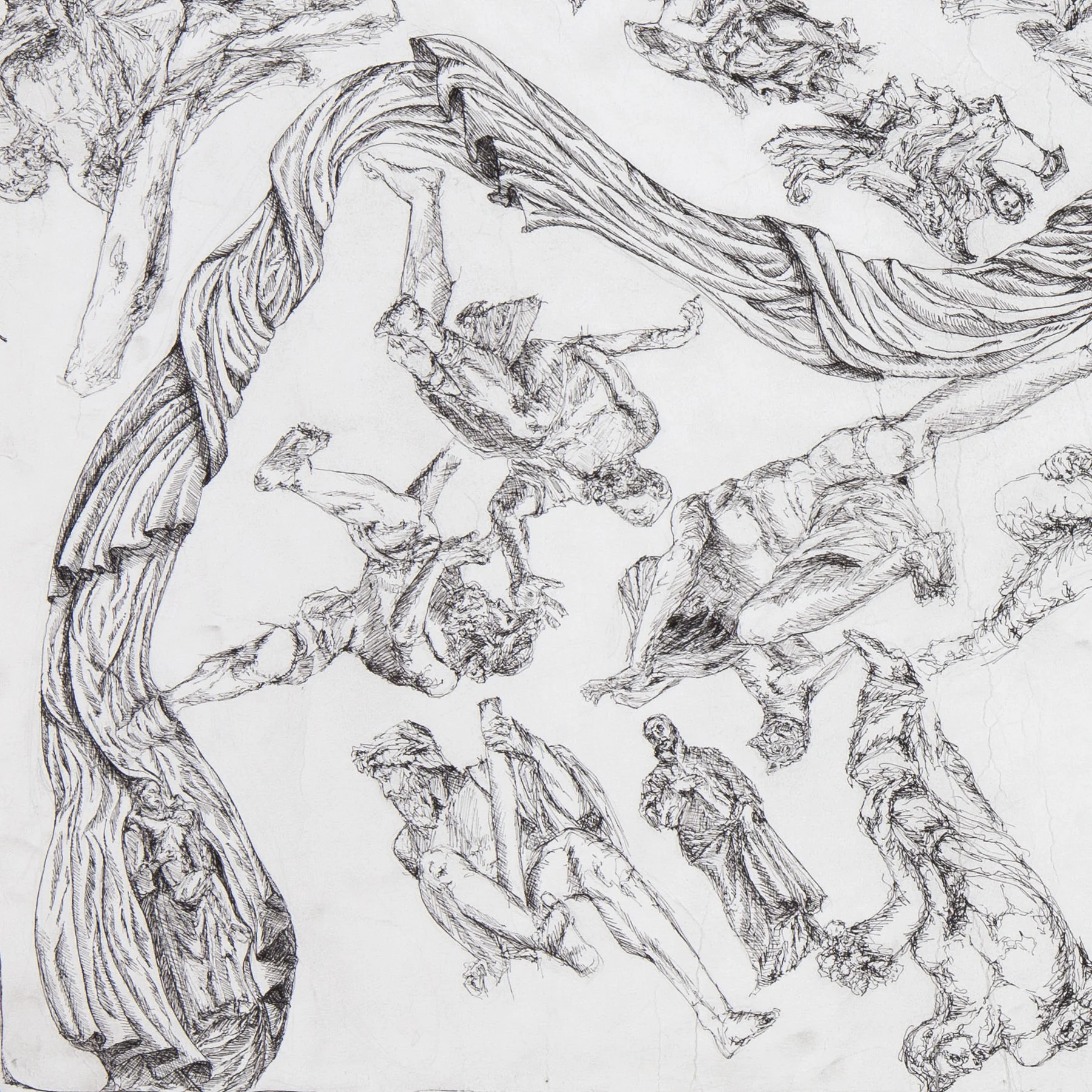 Figure studies for Campo Statua